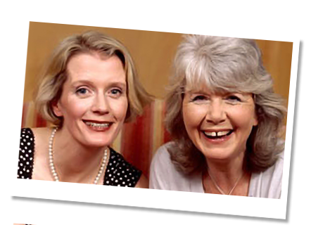 Wendy Holden with Jilly Cooper