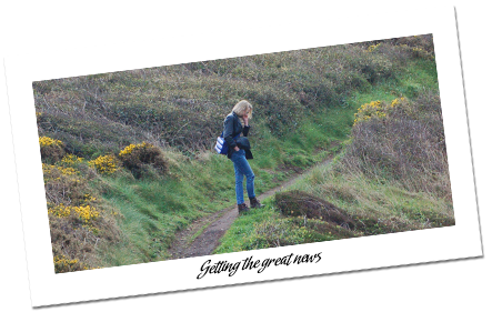 Photograph of Wendy in Cornwall